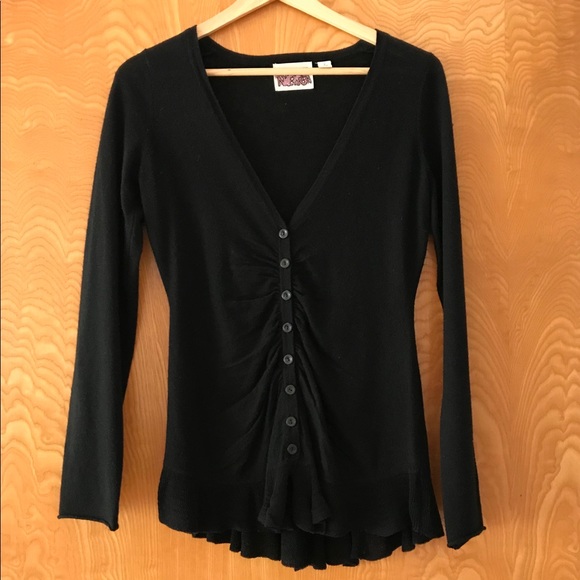 Anthropologie Rosme Neira Black Cardigan - Picture 1 of 5